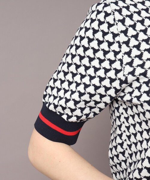 「DRESSTERIOR」 半袖ニット 36 ネイビー レディース DRESSTERIOR 「DRESSTERIOR」 半袖ニット 36 ネイビー