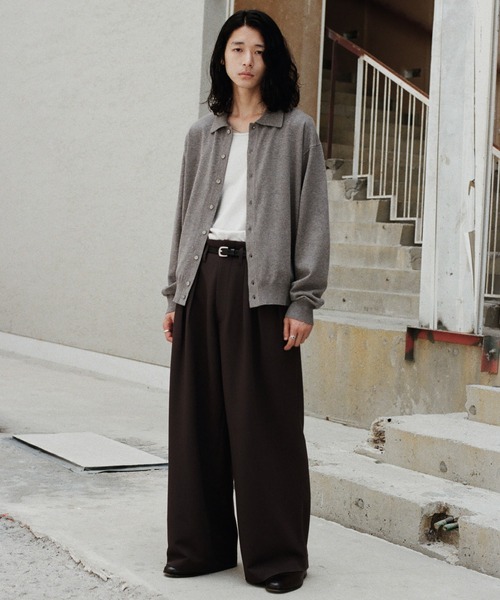 【新品未使用】T/C BASIC KNIT SHIRT CARDIGAN T/C BASIC KNIT SHIRT CARDIGAN（シャツ/ブラウス）｜WYM LIDNM
