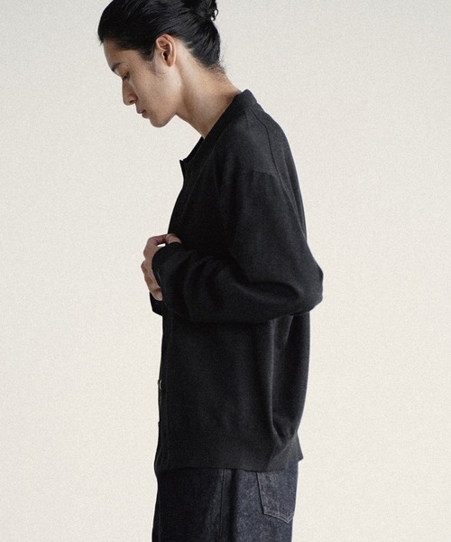 WYM LIDNM シャツ T/C BASIC KNIT SHIRT CARDIGAN メンズ レディース