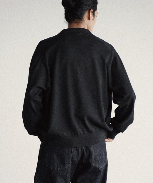 WYM LIDNM シャツ T/C BASIC KNIT SHIRT CARDIGAN メンズ レディース