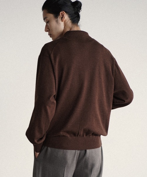 WYM LIDNM シャツ T/C BASIC KNIT SHIRT CARDIGAN メンズ レディース