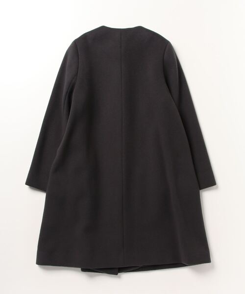 美品　UNITED ARROWS ノーカラーコート 36 UNITED ARROWS（ユナイテッドアローズ） ノーカラーコート 36 モカ