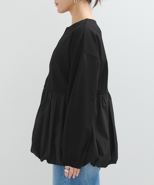 LE CERCLE par rope' コート アウター ペプラムZIPブルゾン レディース