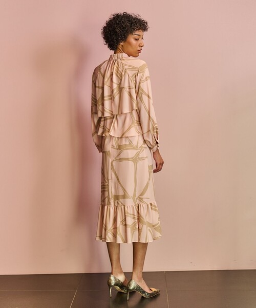 GRACE CLASS ワンピース キカラッフルレイヤードワンピース