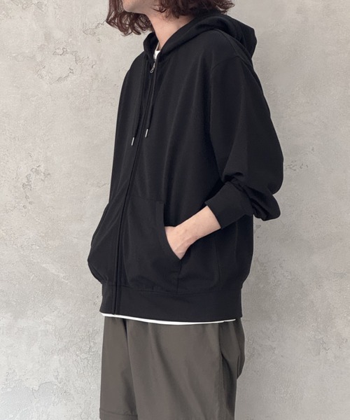 パーカー NAVY 速乾ジョーゼットZIPパーカー「UVカット」 メンズ レディース | NAVY（ファッション） | 09