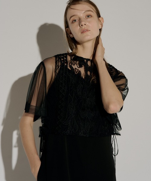 LE'RURE パンツドレス LE'RURE パンツドレス Jacquard lace pants dress : ZOZOTOWN