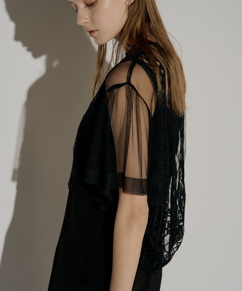 LE'RURE パンツドレス Jacquard lace pants dress : ZOZOTOWN