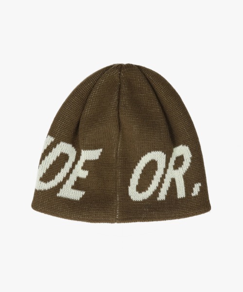   ライトタン ニット帽 O/S OVERRIDE REP WOVEN LABEL WATCH | 57cm～59cm(98) BLACK (01