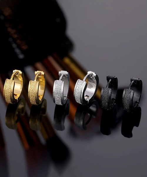 SBG by 7JEWELRY ピアス SBG グリッターフープピアス 片耳 メンズ