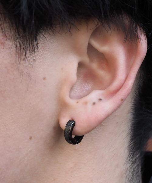 SBG by 7JEWELRY ピアス SBG グリッターフープピアス 片耳 メンズ