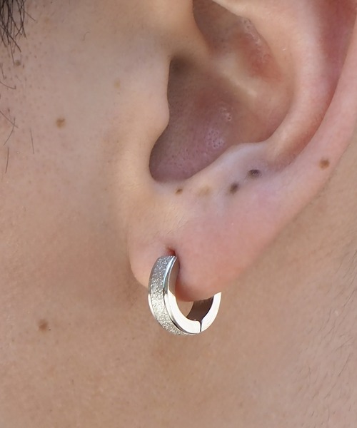 SBG by 7JEWELRY ピアス SBG グリッターフープピアス 片耳 メンズ