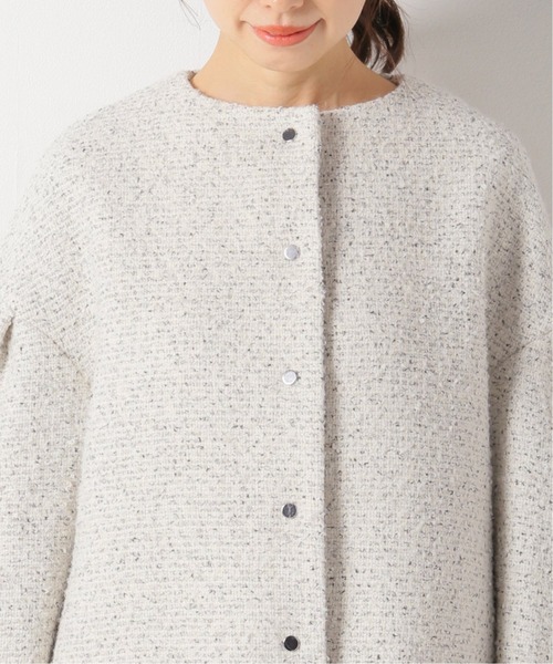 IENA（イエナ） ノーカラーコート 36 ホワイト レディース : ZOZOTOWN