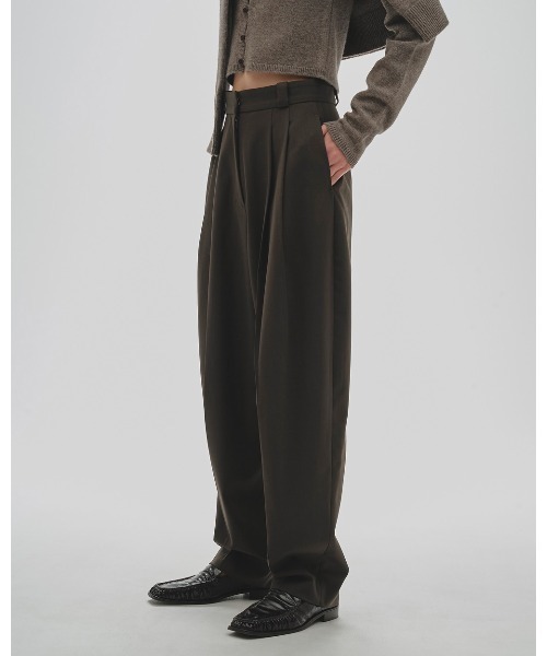 未使用品 TODAYFUL タックパンツ 36 Tuck Trousers TODAYFUL - 美品【TODAYFUL】Doubletuck Twill Trousers 36の通販 by