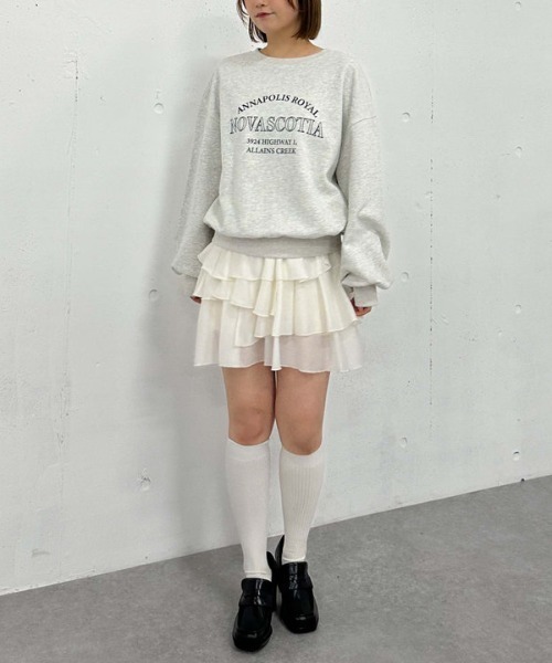 archives トレーナー スウェット ロゴミドルスウェット レディース