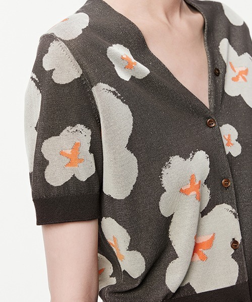 ニット セーター Bloom V-neck Cardigan / Vネックカーディガン レディース JNBY ニット セーター Bloom V-neck Cardigan / Vネック