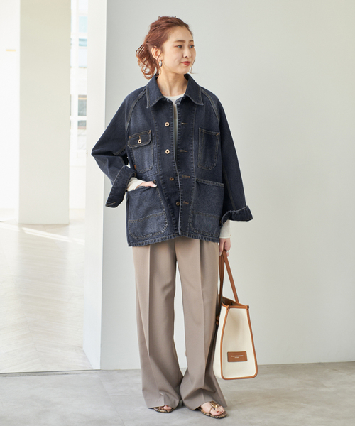 新品★ Spick and Span 5 1/2 DUCK COVERALLS Spick＆Span ブルゾン アウター 5 1/2 DUCK COVERALLS