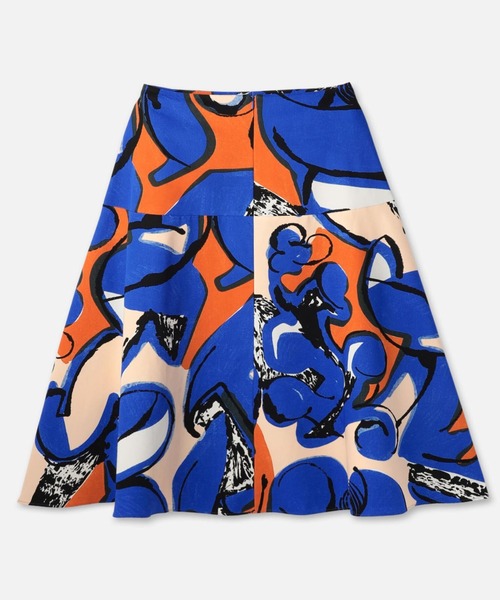 【marimekko】Puutarha Eldfamn コットン スカート Puutarha Eldfamn Skirt | Marimekko