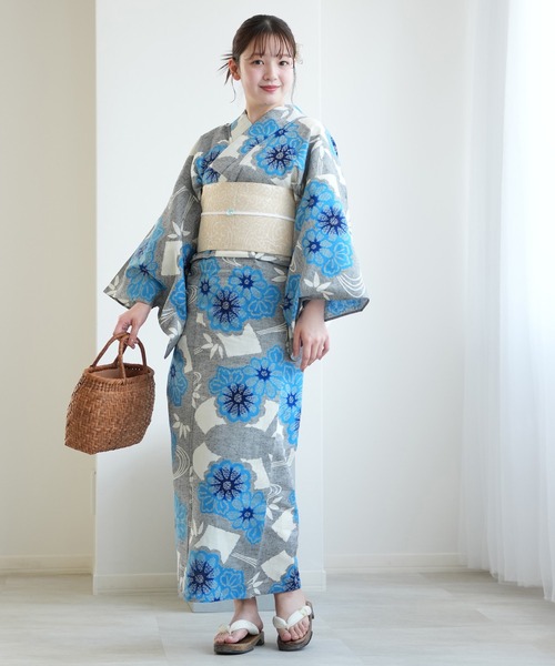 utatane 浴衣 手染め注染浴衣3点セット utatane×注染工房 赤坂紬 上品