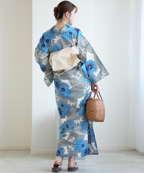 utatane 浴衣 手染め注染浴衣3点セット utatane×注染工房 赤坂紬 上品