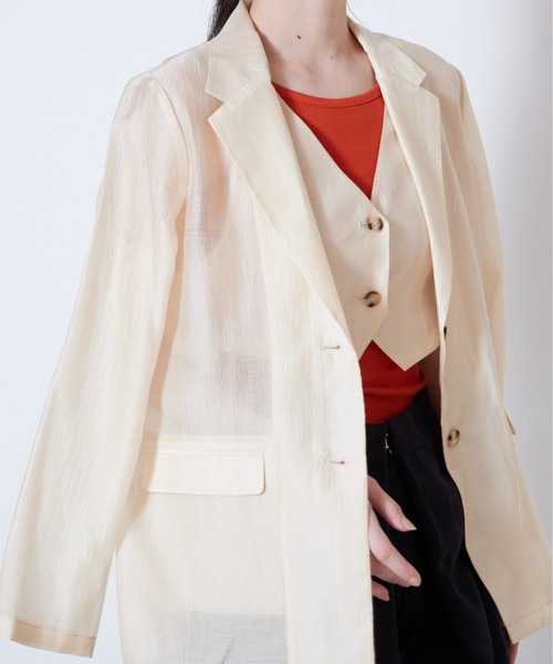 Muel Chic ジャケット テーラードジャケット Sint sheer jacket
