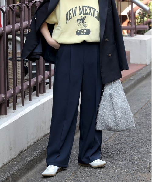 Right-on パンツ 「OWN」「キレカナ」3Dワイドパンツ レディース