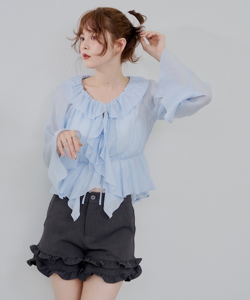 continuer de NICE CLAUP ブラウス シャツ 「@_chipi2xセレクト」楊柳