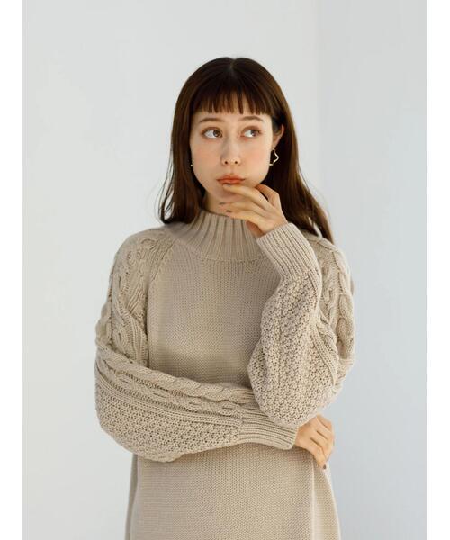 「koe」 ニットワンピース FREE オフホワイト レディース_画像8