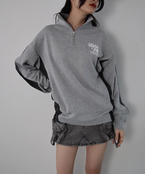 Roger&Raw（ロジャーアンドロウ） トレーナー スウェット デニム切替