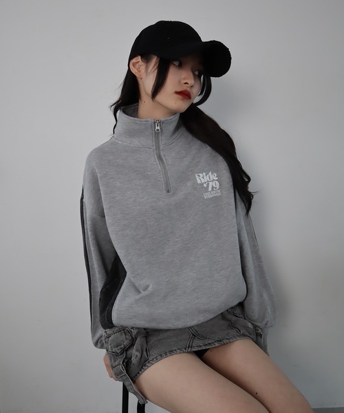 Roger&Raw（ロジャーアンドロウ） トレーナー スウェット デニム切替