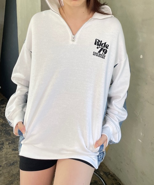 Roger&Raw（ロジャーアンドロウ） トレーナー スウェット デニム切替