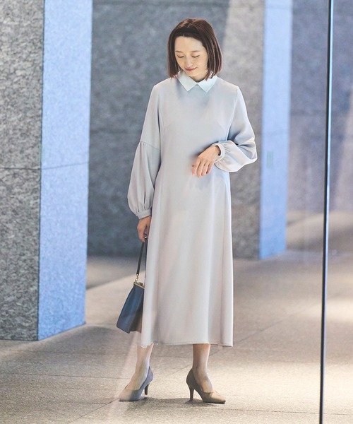 Sirin ワンピース 2way Aラインパフスリーブワンピース「2サイズ展開