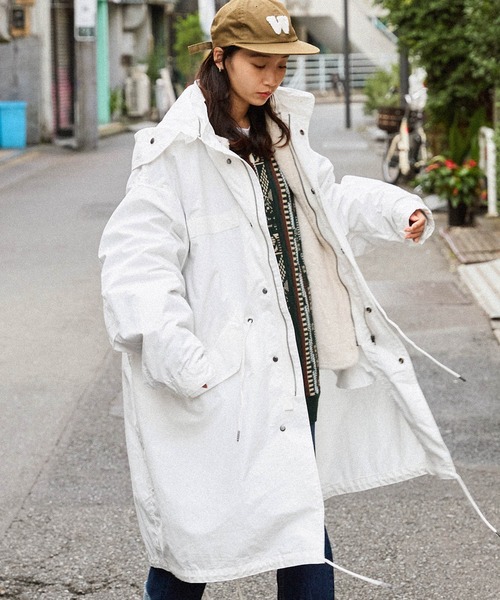 MONO-MART（モノマート） モッズコート L ホワイト メンズ : ZOZOTOWN