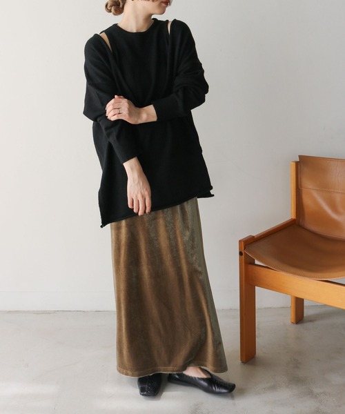 「select MOCA」 タイトスカート MEDIUM ブラック レディース_画像8