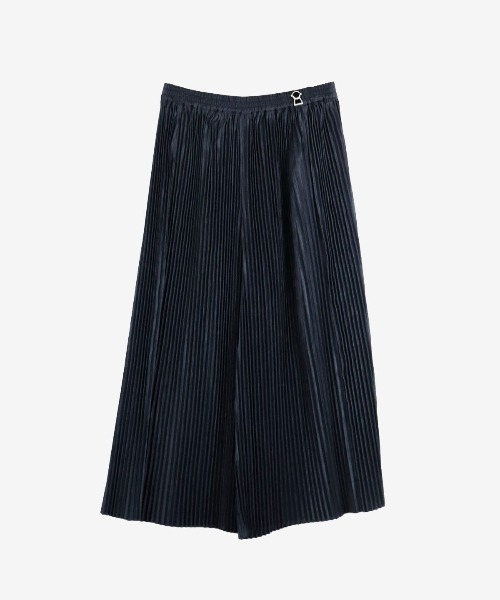 ワイドパンツ パンツ プリーツワイドパンツ レディース