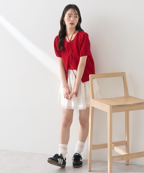 カーディガン ライトリーリボンカーディガン レディース フロントリボンカーデ|RETRO GIRL | RETRO GIRL ONLINE STORE