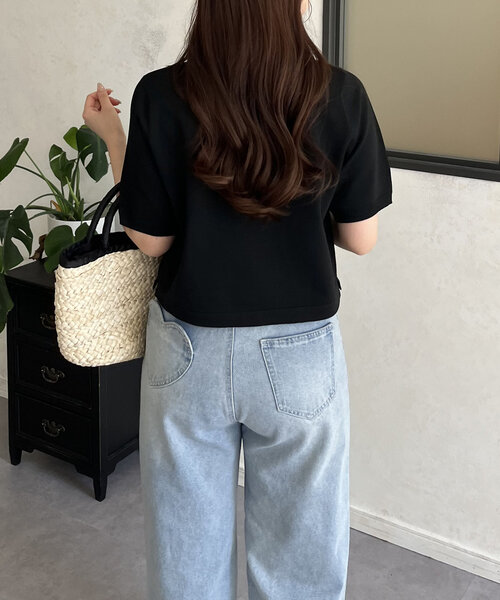 カーディガン 「セット着用可」ジッパーショートカーディガン レディース Tiaclasse カーディガン 「小倉優子さん着用」ショートトッパー