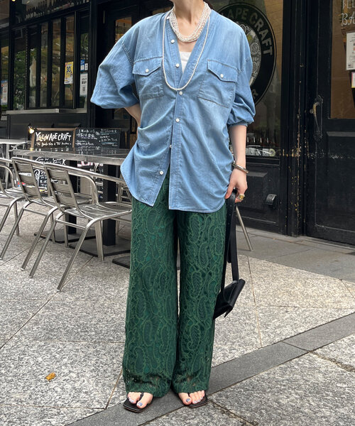 【DouDou】レースパンツ　黒　タグ付き レースパンツ（その他パンツ）｜DouDou（ドゥドゥ）の