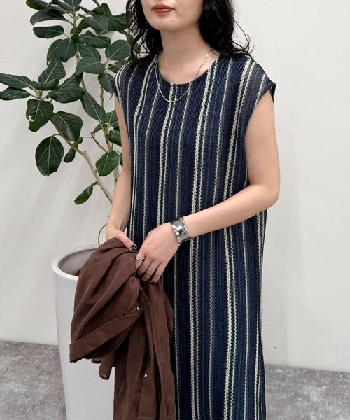 未使用 RIFANNE ラッセルレースドレスワンピース SALE50％OFF】【REPLETE】2wayスリーブ・レース＆ティアード