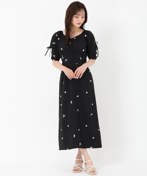 【夏物セール】新品　31 Sons de mode ワンピース 31 Sons de mode ワンピース 2025春夏新作 2WAYリボンプリント