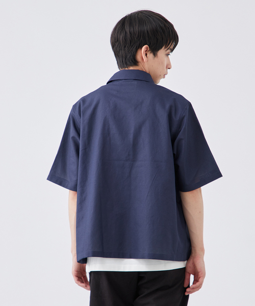 B.C STOCK シャツ 「SCI-SCI / 紙糸」バスケット 半袖
