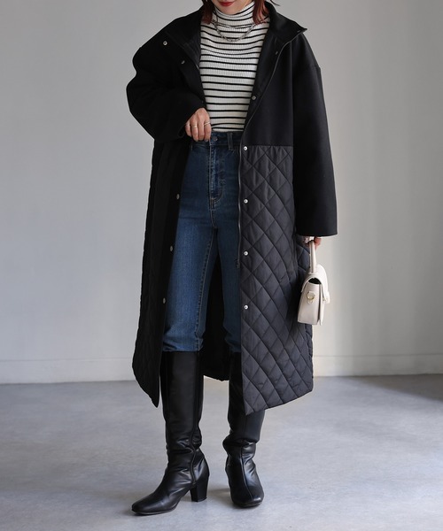 「Riberry」 コート MEDIUM グレー レディース_画像4