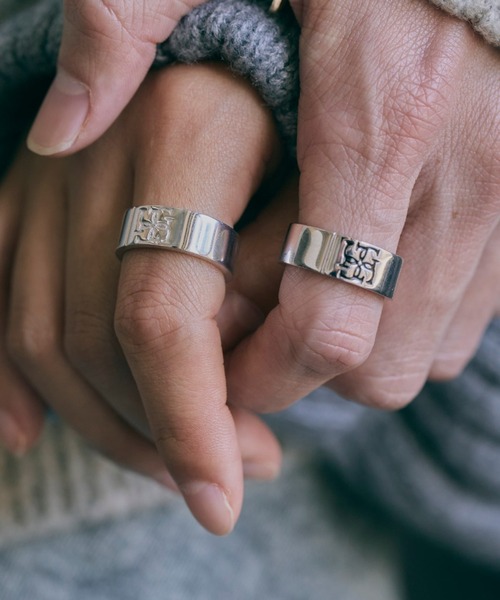 GRAiL 指輪 リング Cross logo ring 「SILVER logo」 メンズ