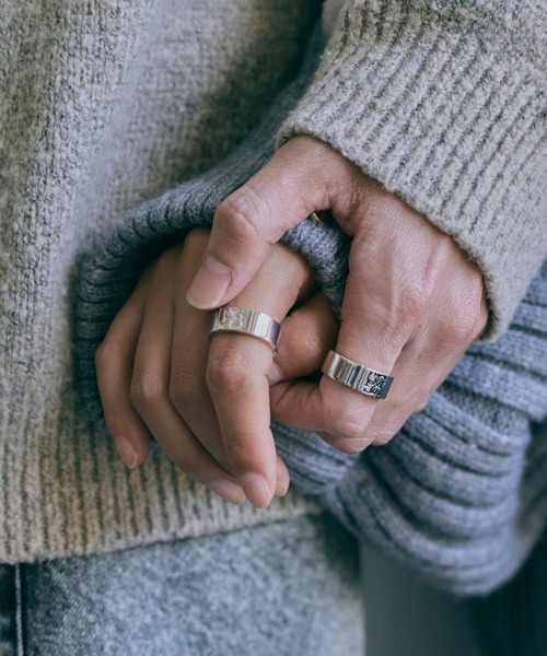 GRAiL 指輪 リング Cross logo ring 「SILVER logo」 メンズ