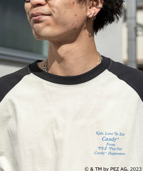 「PUBLUX」 「pez」半袖Tシャツ MEDIUM ブラック メンズ