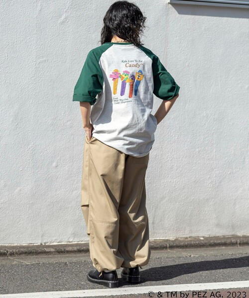 「PUBLUX」 「pez」半袖Tシャツ MEDIUM ブラック メンズ