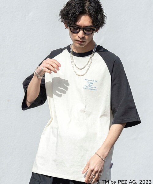 「PUBLUX」 「pez」半袖Tシャツ MEDIUM ブラック メンズ