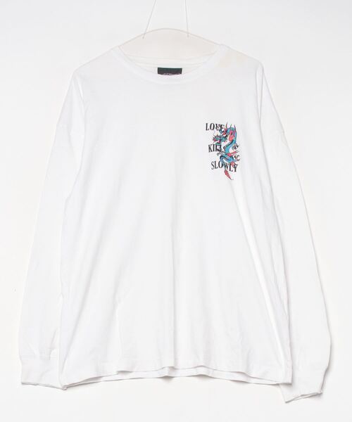 テラオです❣️0607 Ed Hardy 「Ed Hardy」 長袖Tシャツ L ホワイト メンズ