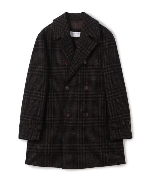 TOMORROWLAND PILGRIM トゥモローランドピルグリム Pコート TOMORROWLAND（トゥモローランド） 「Pilgrim」ピーコート 52 ブラウン