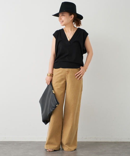 Deuxieme Classe ニット セーター shake code Vネック ベスト