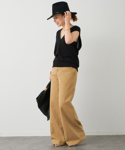 Deuxieme Classe ニット セーター shake code Vネック ベスト